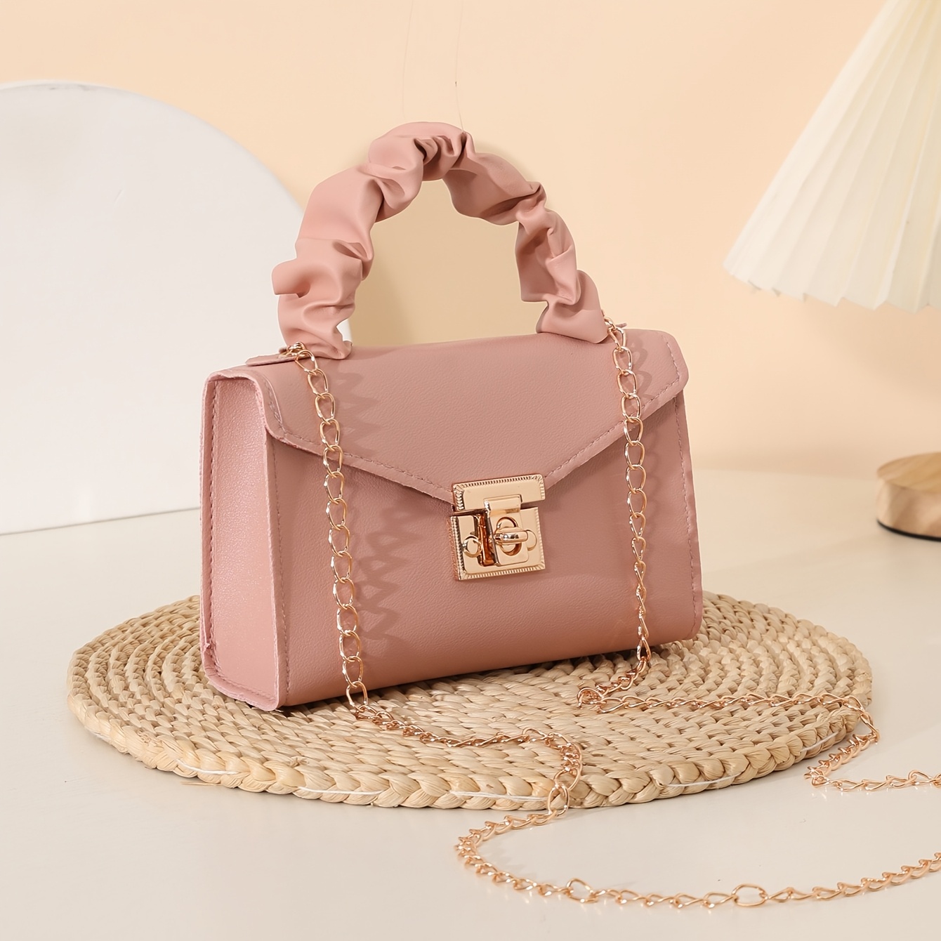 TEMU Borsa a Tracolla Morbida da Polso a Tracolla a Spalla per Quotidiana, Borsa da Donna a Catena con Nuvola, Borsetta Quadrata Versatile