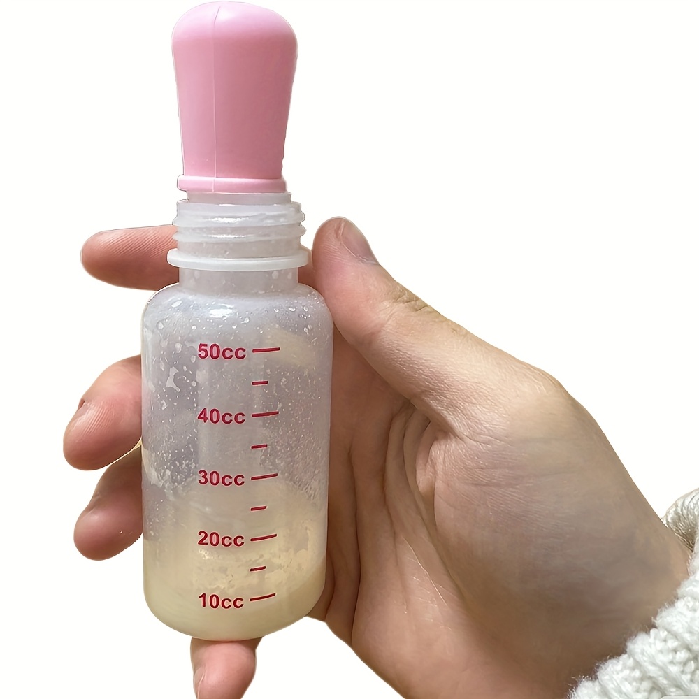 Newborn Kitten and Puppy Feeding Set - Soft Pet Feeding Bottle with Transparent Case, Clean and Portable