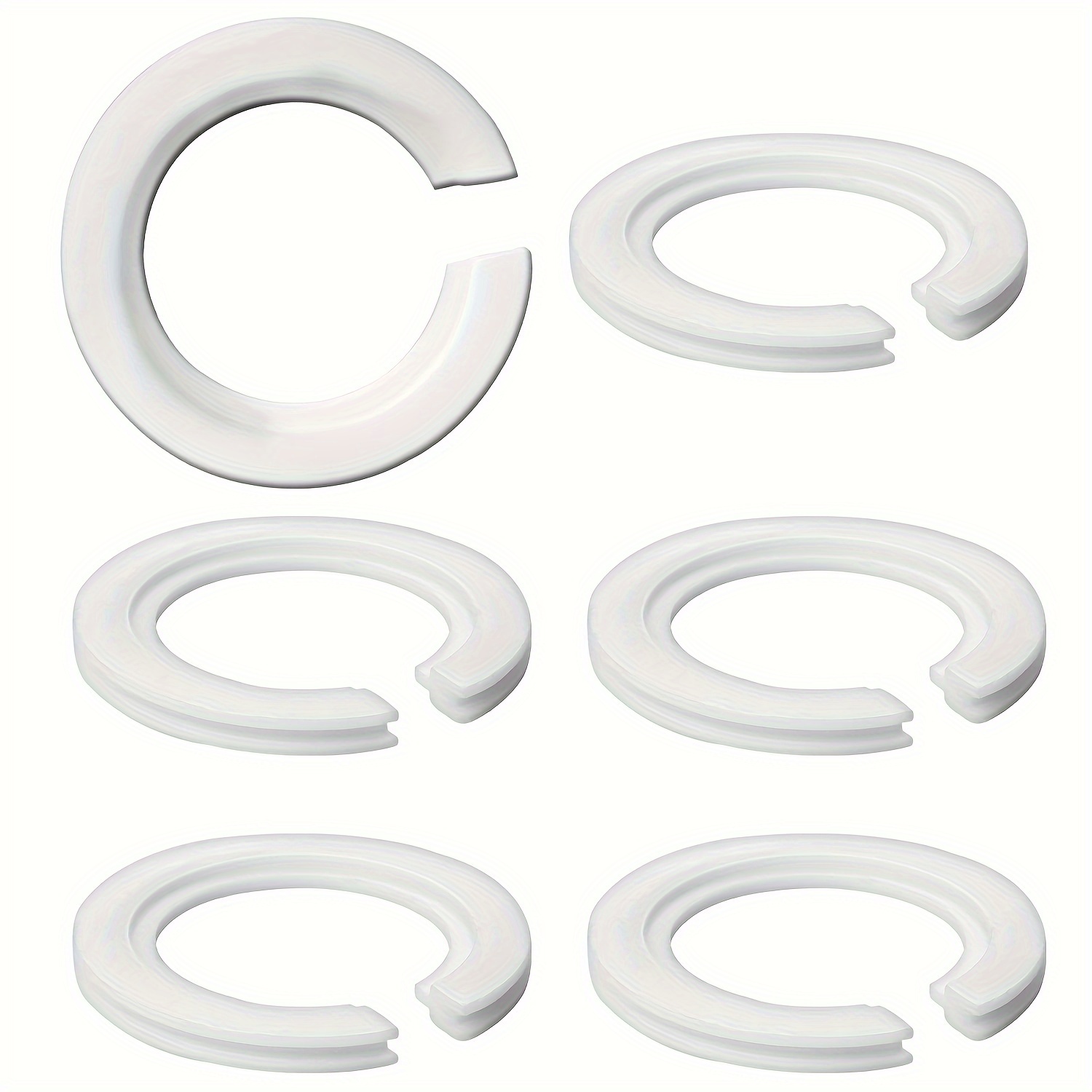 6pcs E27 To E14 Lamp Shade Adapter Rings - Screw-in Reducer Washer Set, 42mm To 29mm, Durable Plastic Light Shade For , Lamp Shade Adaptor Piece
