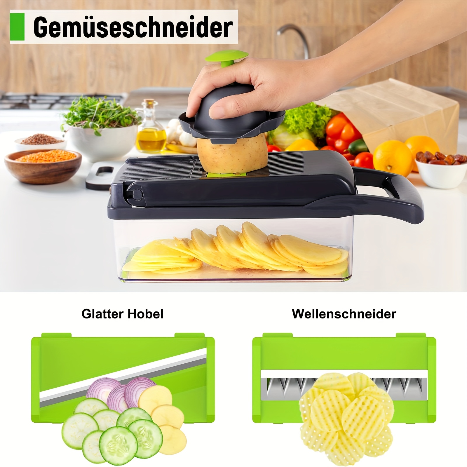 Manuelle Zerkleinerer, Knoblauch Zwiebelschneider Slap Chopper Für Küche, Leicht Zu Reinigender