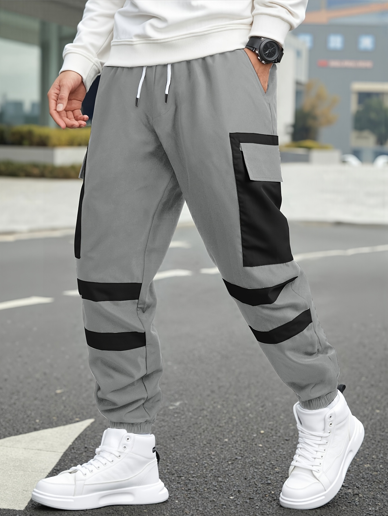 Cargo Pants Work Track Pants Style Men Work Joggers Men's Cargo