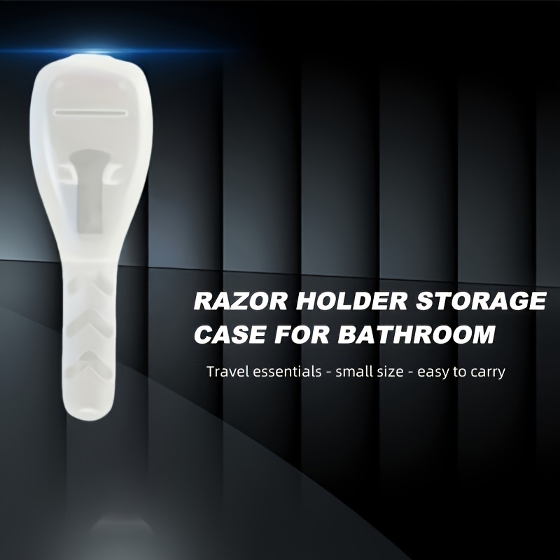 2pcs Durable Travel Razor Case - Dust-proof Snap Closure Razor Storage Box With Transparent Window - Compact Storage Suitable For Razors And Accessories - Ideal For Men On The Go
