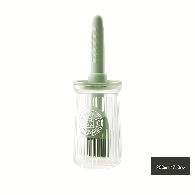 TEMU Silicone Oil Brush For The Kitchen, A High-temperature Resistant Oil Brush And Oil Bottle , Perfect For Seasoning, Barbecuing, And Making Pancakes; A Food-grade Brush For Baking And Grilling