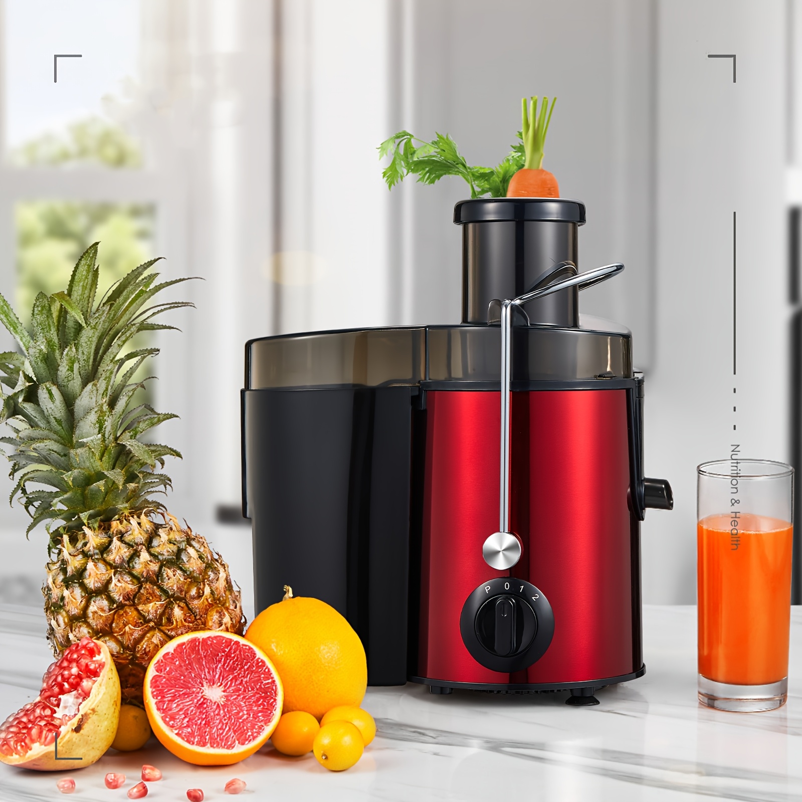 E-shop 400W Edelstahl Obst- und Gemüsetrockner, Zentrifugal-Trockner mit 65mm Einsteckloch und 3 Geschwindigkeiten, Anti-Tropffunktion und