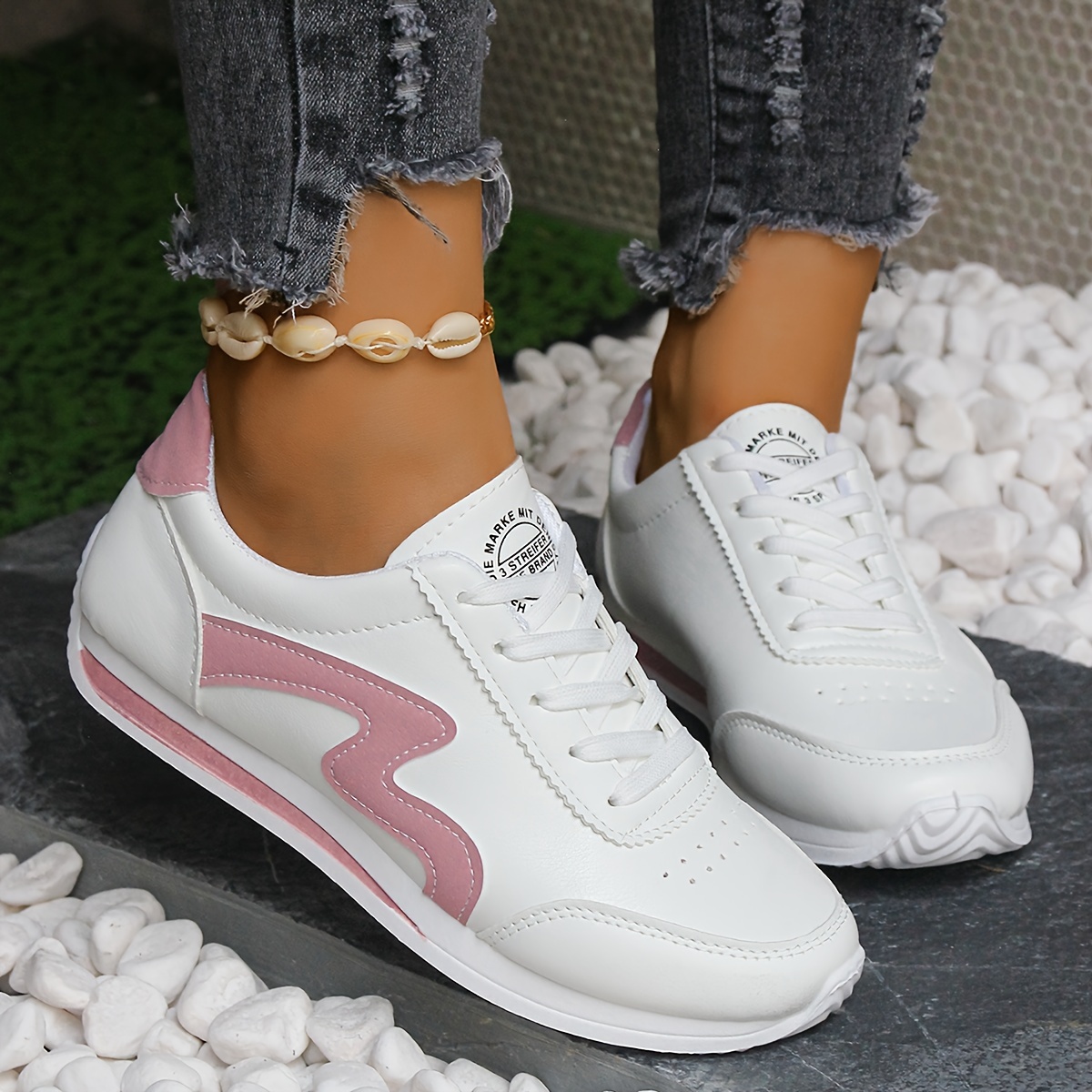 Image of Sneakers Athletic Shoes Running Shoes Shoes Versatile Comfortable Women's Flat Casual Shoes Shoes Women Shoes