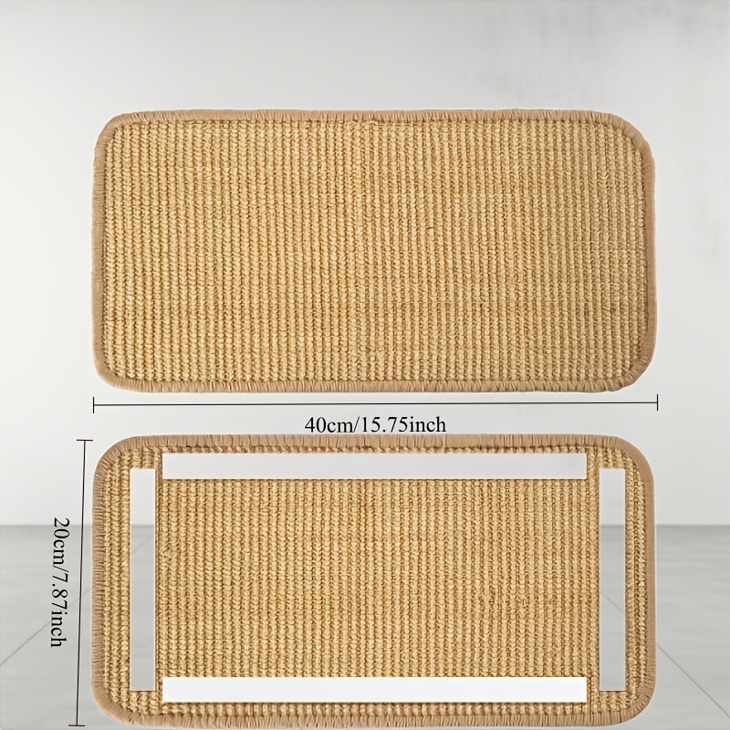 E-shop 1 langlebiges Sisal-Kratzbrett für Katzen – Magischer unsichtbarer Klebstoff, rückstandsfrei, Sofa-sicheres Design, mehrschichtige Spiel-