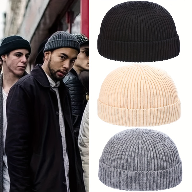 Casual Winter Warm Beanies Hats Short Thread Hip Hop Hat Men Women