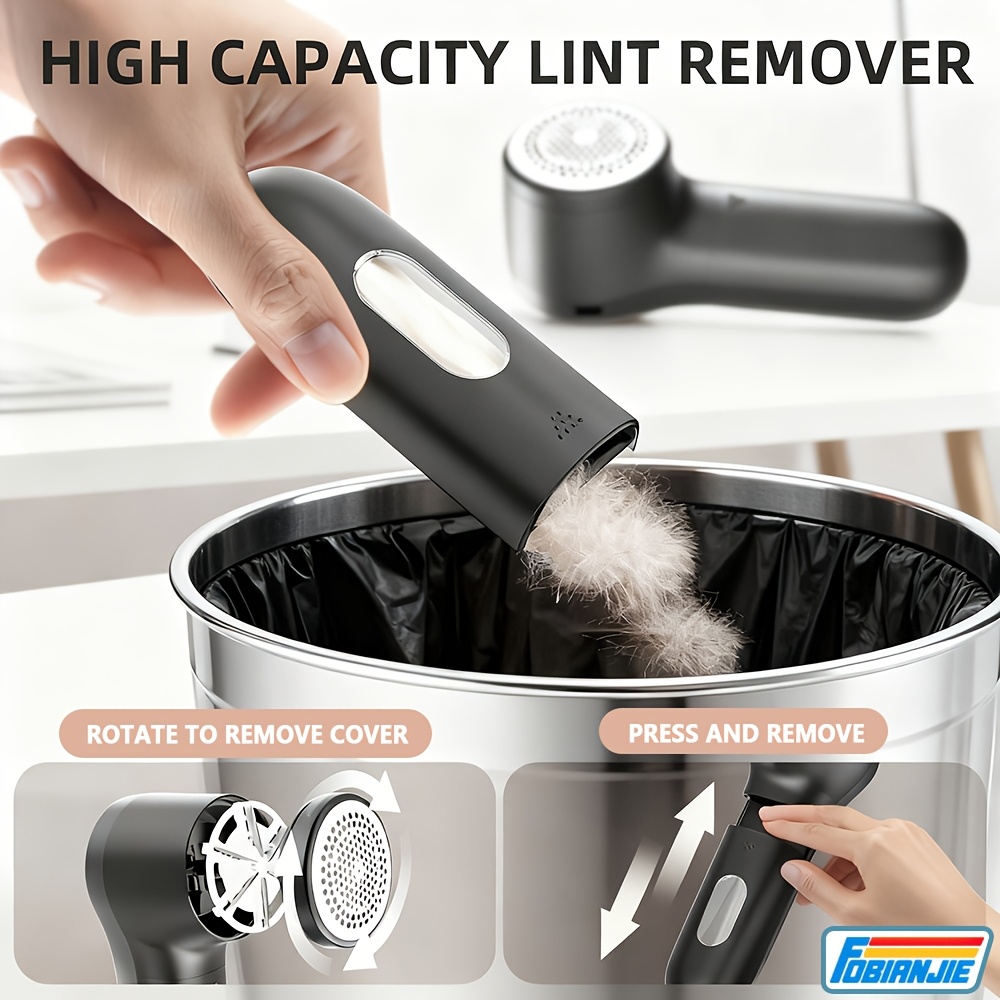 Fabric Shaver & Lint Remover – Rechargeable Electric Portable Sweater Defuzzer (Model Q20)-723315