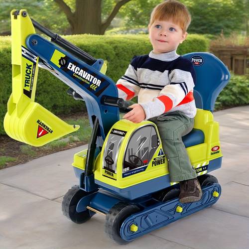 large ride on engineering vehicle toy manual powered beach indoor play ride on toys design gifts with safety bumpers durable construction truck holiday gift sturdy build quality ages 3 4 5 6