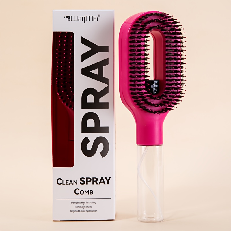 cepillo de pelo   - herramienta innovadora de spray y cepillado para peinar el cabello húmedo y   - cerdas anti-enredos, práctico reservorio de agua,   de usar para   de la   Detalles del producto 0