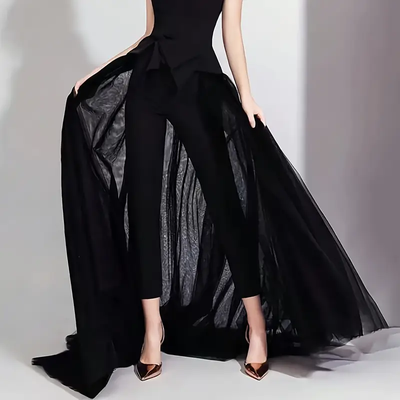 new mesh black sheer skirt waist tie long train dress tulle - Temu United Arab Emirates new mesh black sheer skirt waist tie long train dress tulle - Temu United Arab Emirates
