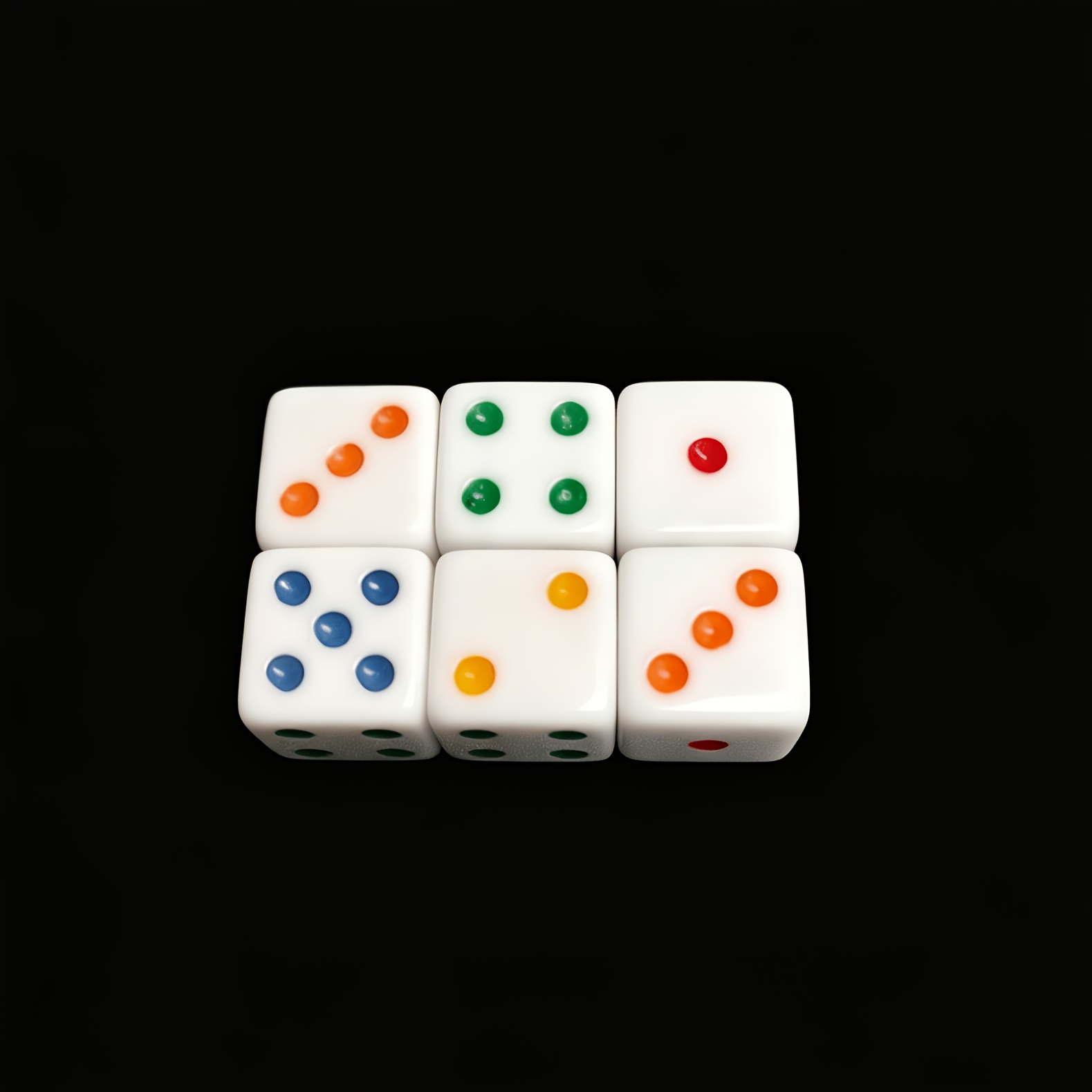 24pcs Standard White Acrylic Polyhedral Dice Set
