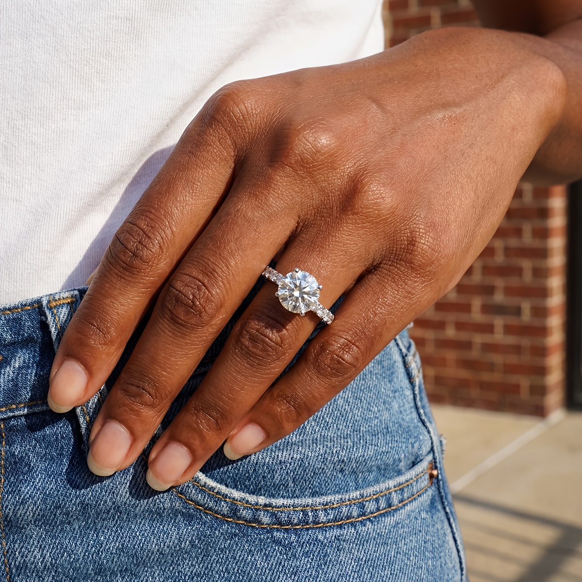 Women's Noble Shining Star Ring, Holiday Gift