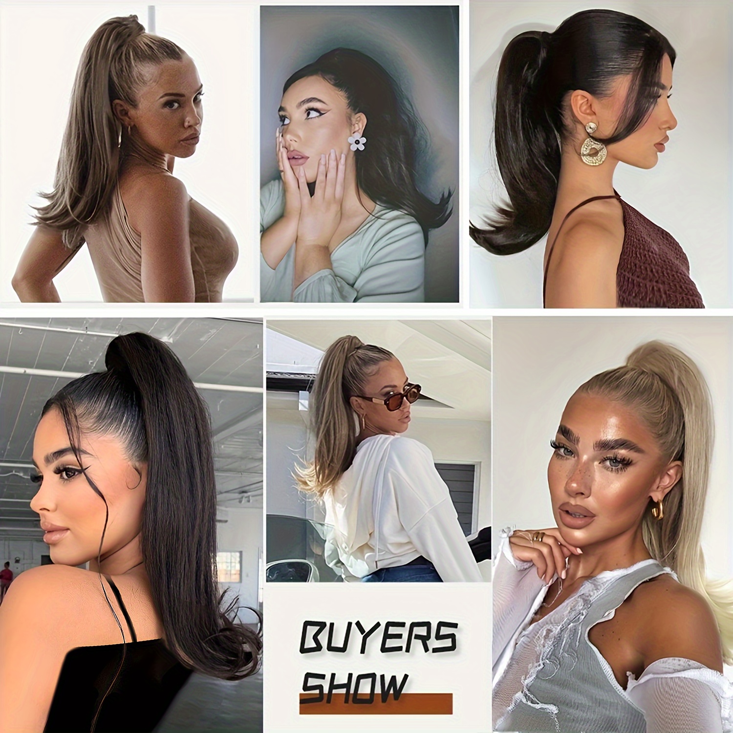 claw clip in ponytail hair extensions ponytail extension light   curly ponytail hair extension for women heat resistant synthetic hairpieces ponytail for girl daily party use 14inch wig hair accessories details 9