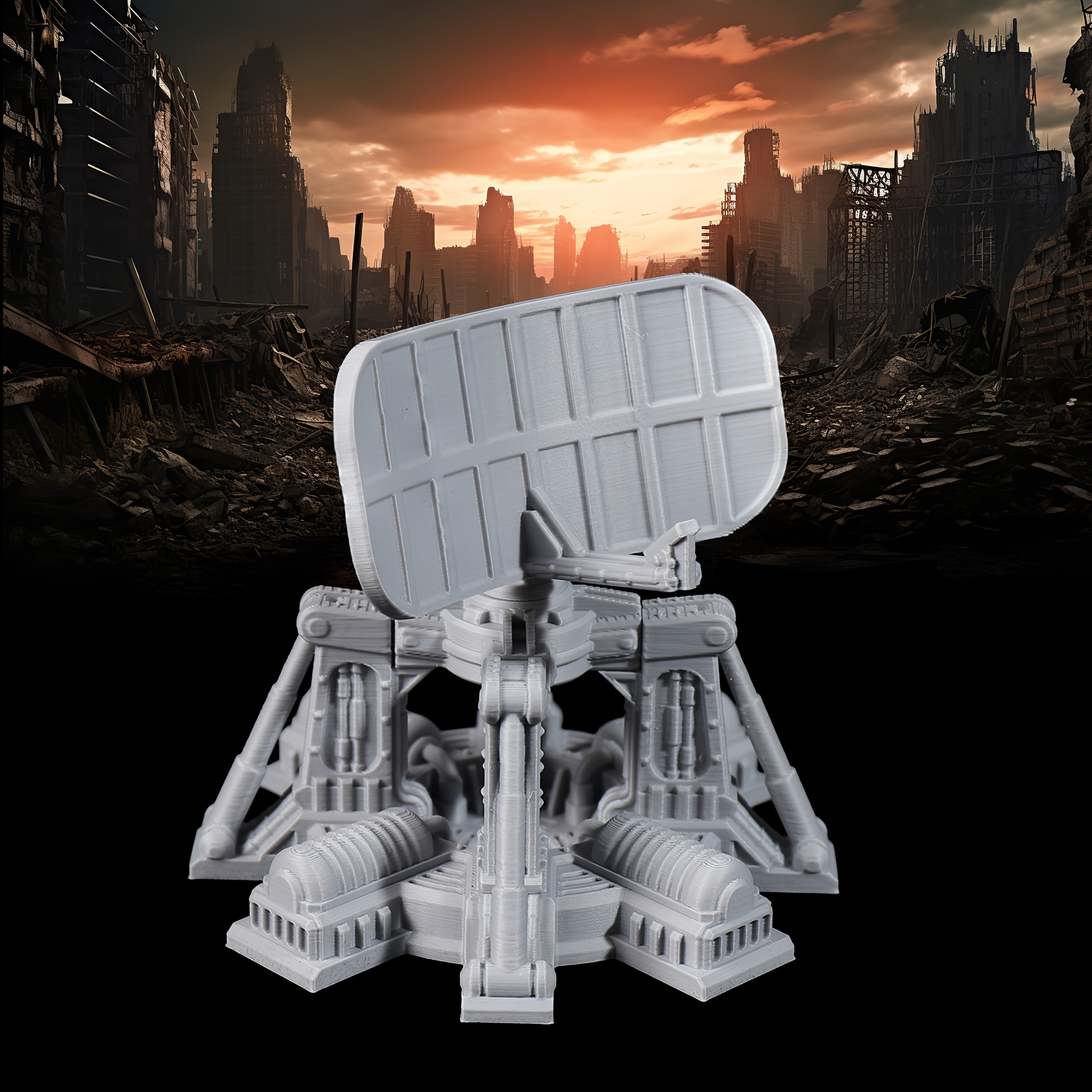 Sci-Fi Miniature Terrain Accessories, Diorama Structures