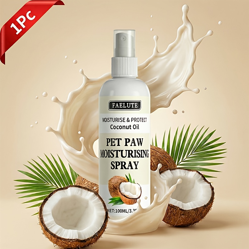 100Ml Moisturizing Spray for Pet Paws - Highly Hydrating Solution for Dry And Cracked Paws - Long-Lasting Moisture Retention Formula - Made with Natural Ingredients Like Coconut Oil And Shea Butter - Quick Absorption, Non-Greasy - Softens, Protects - Image 6