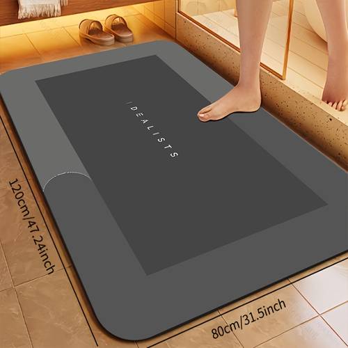 popular super absorbent quick dry bath mat soft non slip diatomite design suitable for showers bathtubs and doors hypoallergenic the decor accessory