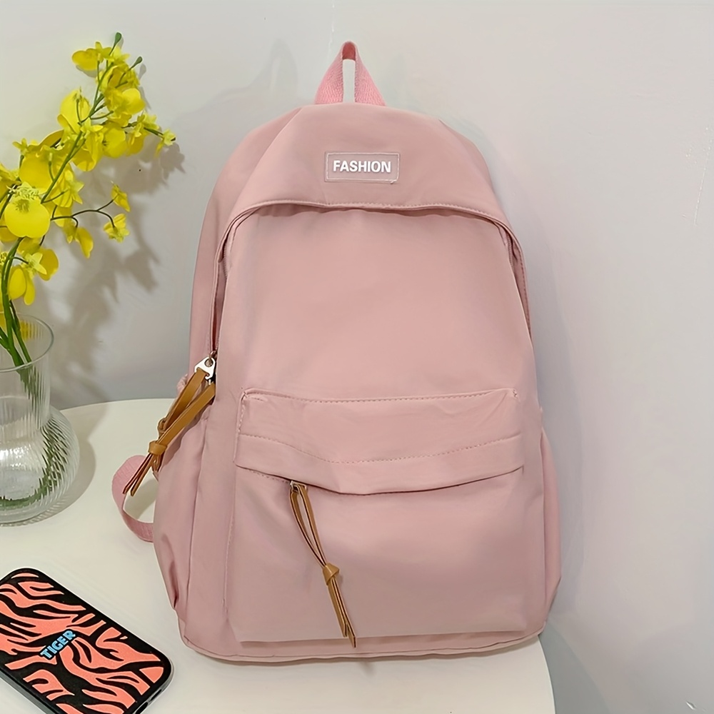 TEMU Women's Fashion Backpack Harajuku Double Shoulder Large Capacity Backpack Women's Style College Bag 8 Colors Optional