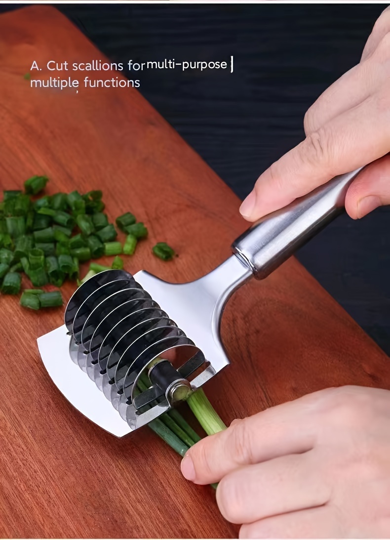 stainless steel noodle cutter multifunctional manual noodle slicer kitchen noodle press machine rolling pin noodle cutting artifact   ins details 0