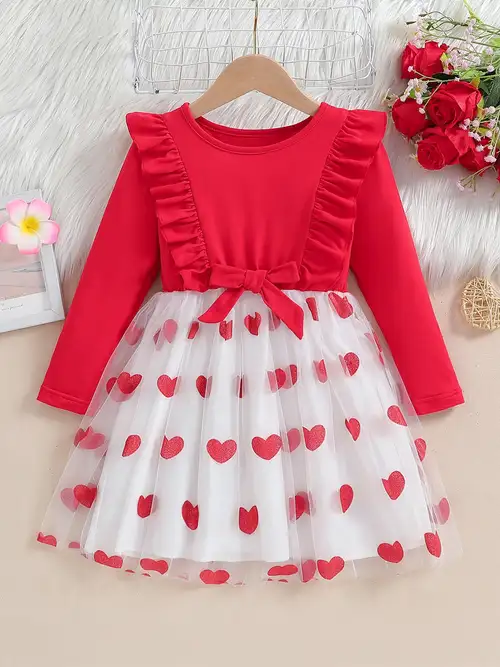 adorable pink glitter heart tutu dress for toddler girls - cotton princess dress with long sleeves, valentine's & spring/fall celebrations | Free Shipping On Items Shipped From Temu | Temu adorable pink glitter heart tutu dress for toddler girls - cotton princess dress with long sleeves, valentine's & spring/fall celebrations | Free Shipping On Items Shipped From Temu | Temu