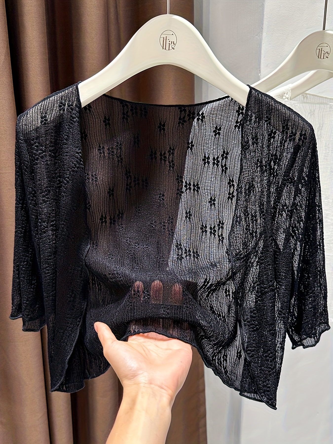 chinese dress ladies Attractive Printed Black Shrug Style Indo Western Lehenga for Women S(36) / Georgette / Black main image 0