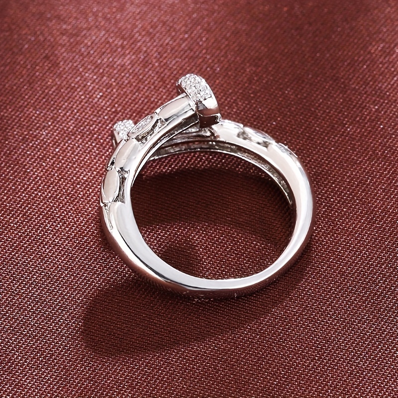 Adjustable Geometric Openwork Women's Ring Minimalist Golden Plated Jewelry