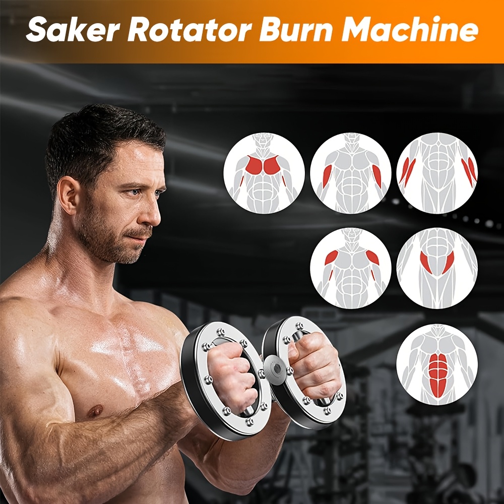   rotator   - heavy-duty adjustable   training system with 360° rotating arm & shoulder workout equipment, home gym strength trainer with ergonomic grip, non-electric muscle builder for men - ideal for bicep, tricep, forearm, rotator cuff - perfect birthday/christmas/valentine s/thanksgiving/new year/  gift - multifunctional   rotator machine for arm & shoulder strength training Product details 0