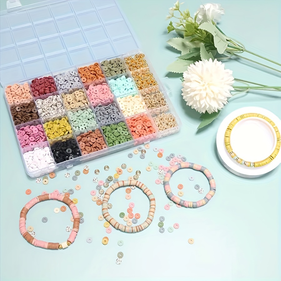 

24-compartment Polymer Clay Bead Kit For Diy Bracelet & Jewelry Making - Craft Supplies Jewelry Making Supplies Beads For Jewelry Making