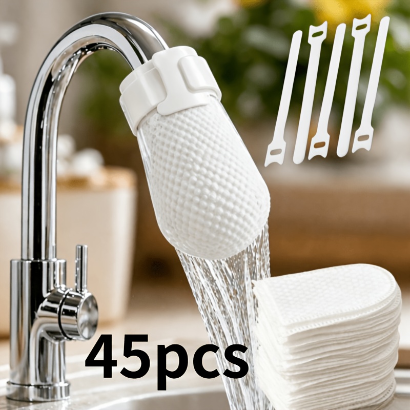 45-delni : 40 filtrovih vložkov + 5 trakov, visoko gostota netkanega blaga, vložek za filter iz pipe, univerzalen za kuhinjo in kopalnico,