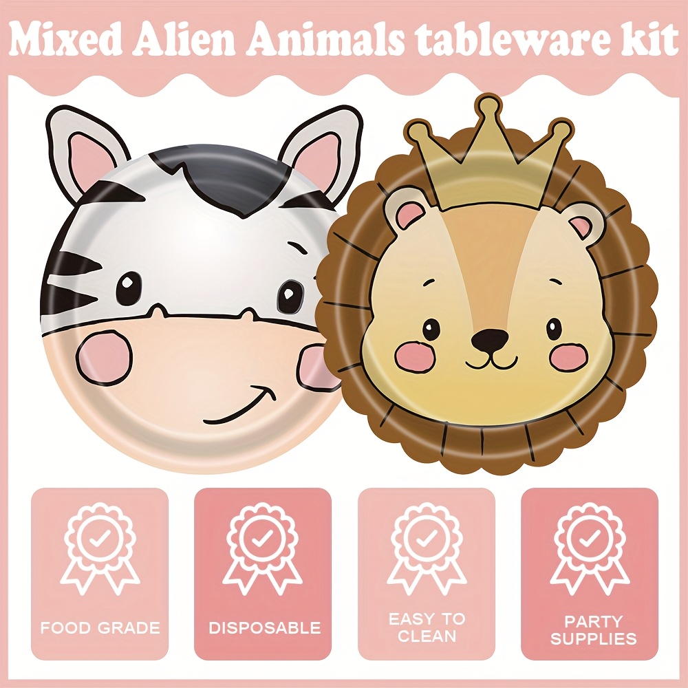 shape mixed theme party disposable tableware Temu Mauritius