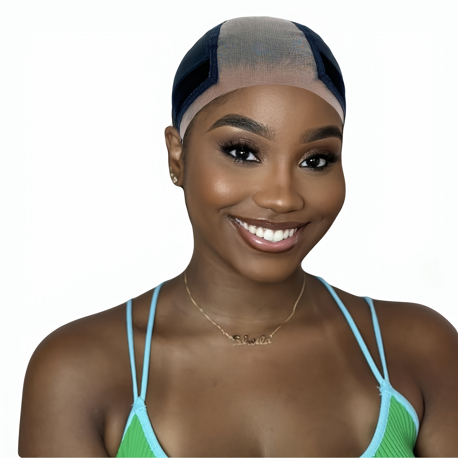 TEMU Cappellino di presa per in pizzo da donna: 4x5 pizzo frontale - Fermaparzuca antiscivolo per mantenere le parrucche in posizione - Fascia