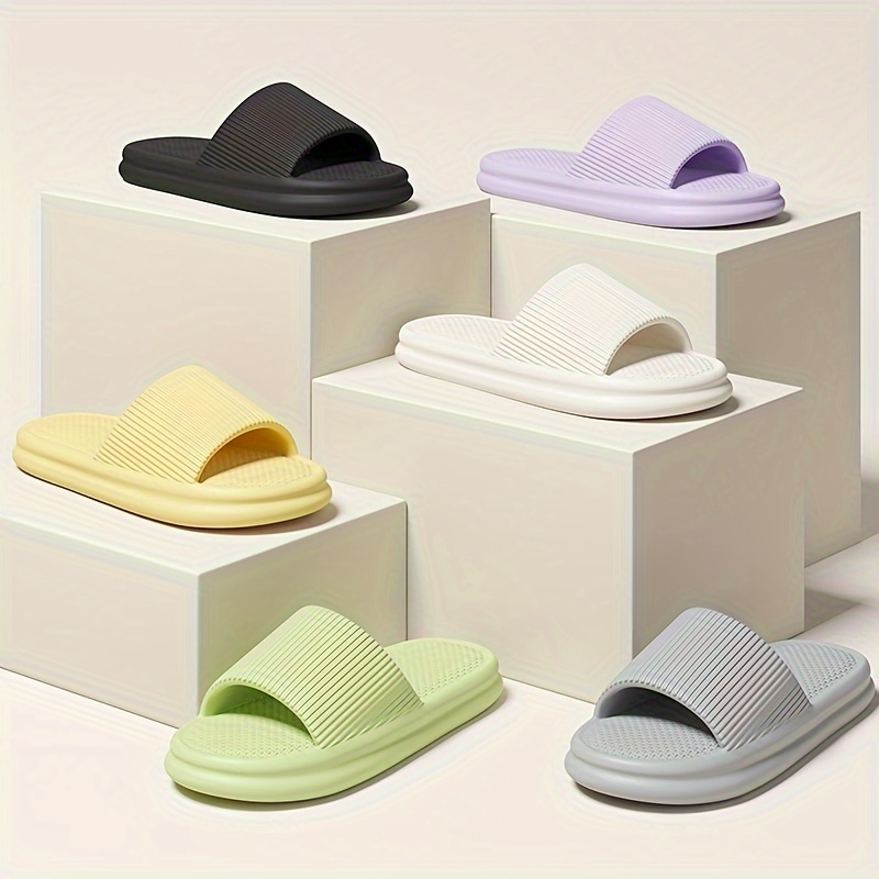 eva-sandaler för män och kvinnor – bekväma för vår och  , minimalistisk randig design,   för hemmet och stranden, tvättbara för hand, strandskor | minimalistiska sandaler | eva-hemtofflor
