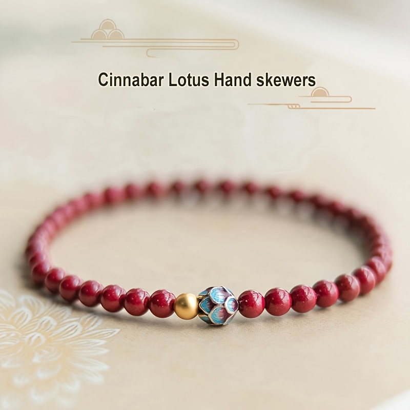 

Bracelet élégant en perles de lotus de style chinois pour femmes, accessoire porte- synthétique, pour tous et , toutes , idéal pour amies et les meilleures amies.