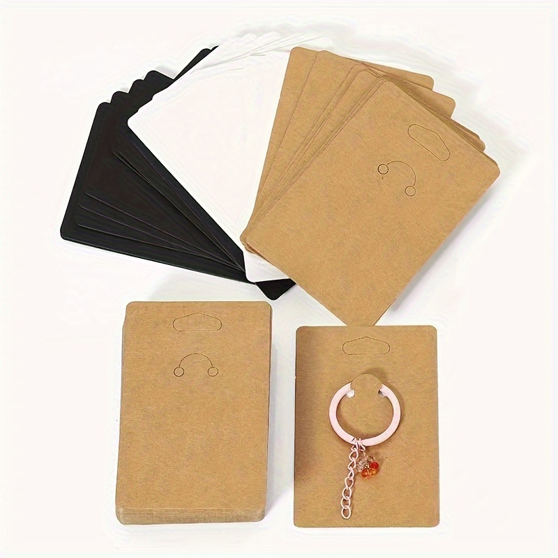

100/50pcs Keychain Packaging Cards, Diy Jewelry Display Cards, Diy Jewelry Showcase Tags