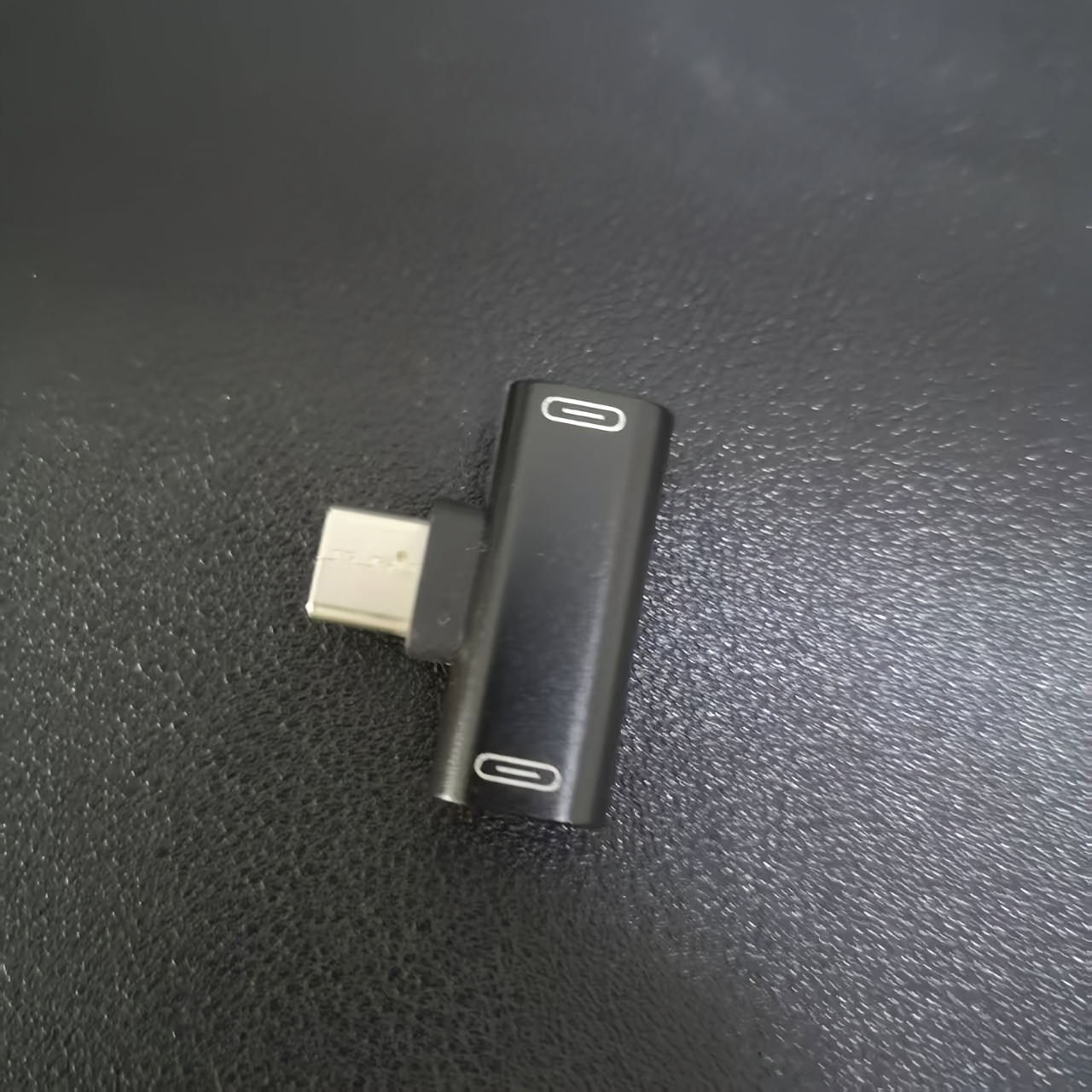 Image of Usb-c Mini Audio Adapter 2-in-1 Type-c Splitter Charger & Earphone Portable Travel Size For