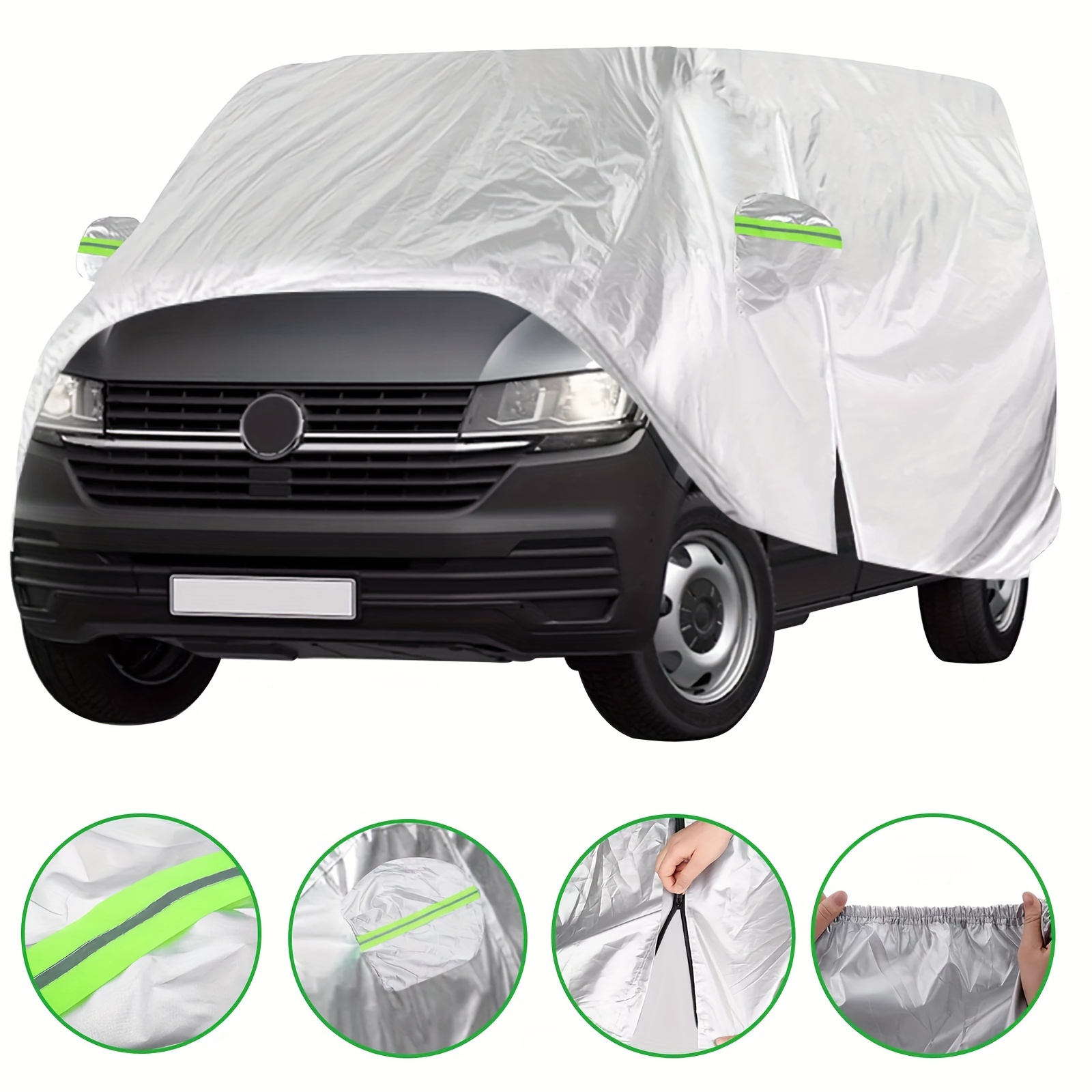 

Protecteur de Voiture en Polyester Premium à Couverture Intégrale pour VW T3, T4, T5, T6 - Accessoire Extérieur Étanche et