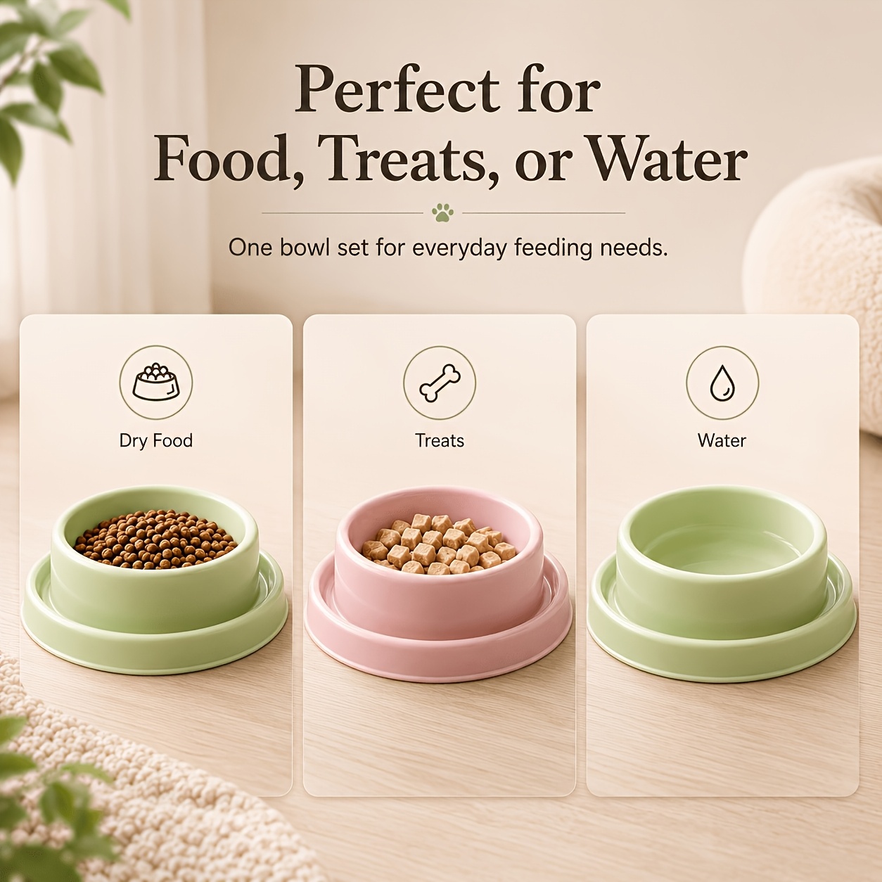 Anti-Spill Non-Slip Pet Bowl for Cats and Dogs