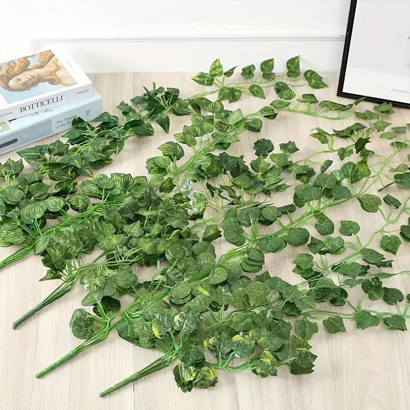 3 Piante Finte Ficus 110cm - Rami Artificiali Verdi Per Decorazione Casa - Foto 3