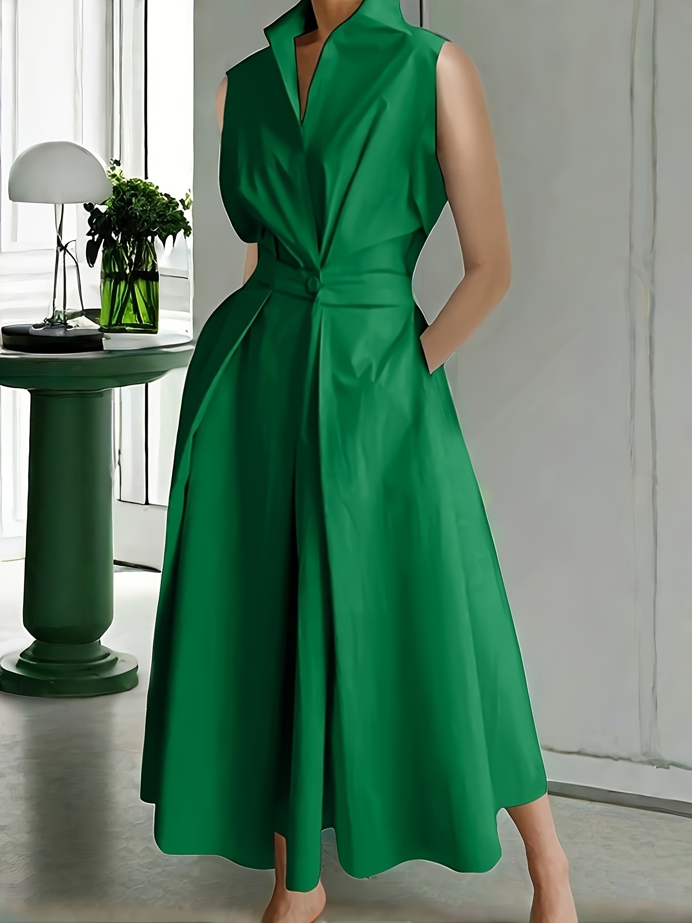 high neck open back mini dress Silk Halter Mini Dress with Scarf Neck Open Back Short Silk Dress Pink / S