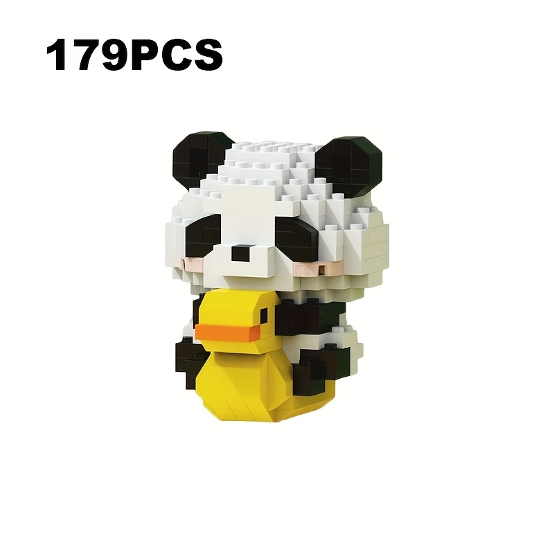 TEMU Panda Building Blocks Toy- 12 Unique Cartoon Designs, Fun Building Blocks For Kids, Educational Playset For Home And Gifts