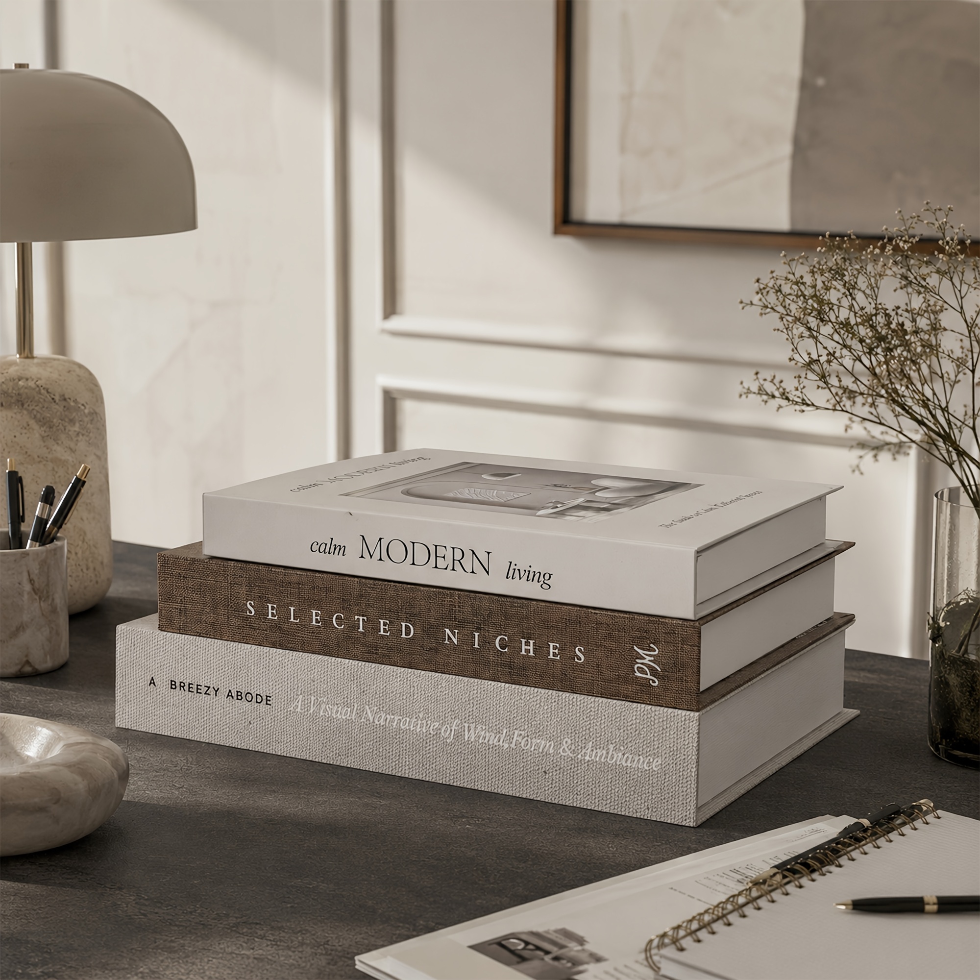 TEMU Lot de 3 livres décoratifs pour la décoration intérieure, faux livres pour tables basses, étagères, chambres et intérieurs de ferme modernes
