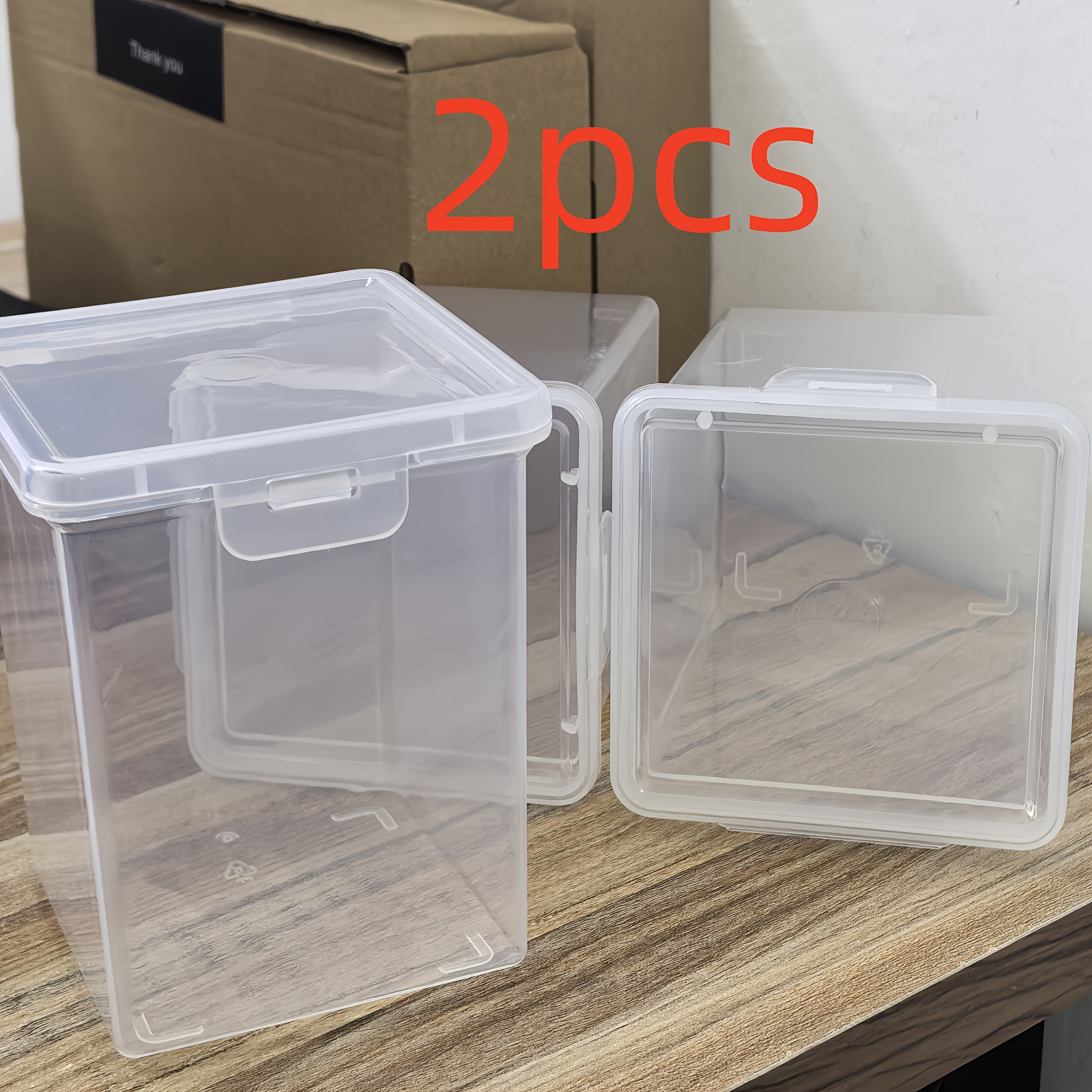 TEMU Set /4 pezzi Scatola porta accessori per capelli impilabile e con - Scatola portaoggetti antipolvere, impermeabile, adatta per gioielli ed
