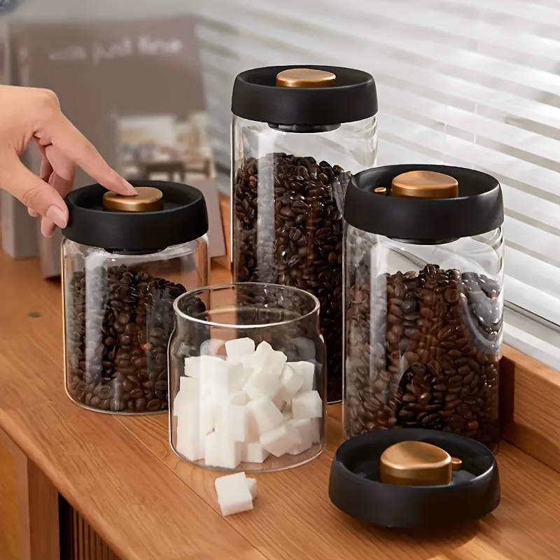 Airtight Container Vacuum Spice Jars Glass Jars Vacuum Seal Spice