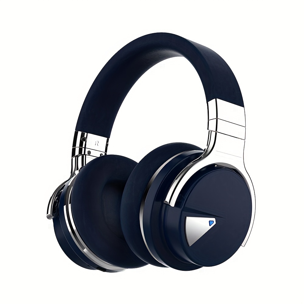 

E7 Active Noise Cancelling Headphones With Microphone Wireless Headphones Over Ear, Comfortable Protein Earpads, 30 Hours Playtime