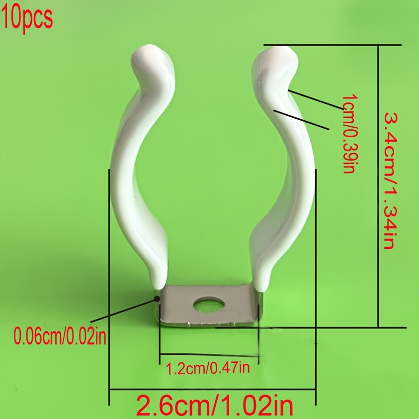 TEMU 10 pezzi a Molla , a Forma di U, Adatti per Utensili, Utensili da Cucina, ecc., Accessori per il Ripostiglio di Casa, Supporti per Pezzi da