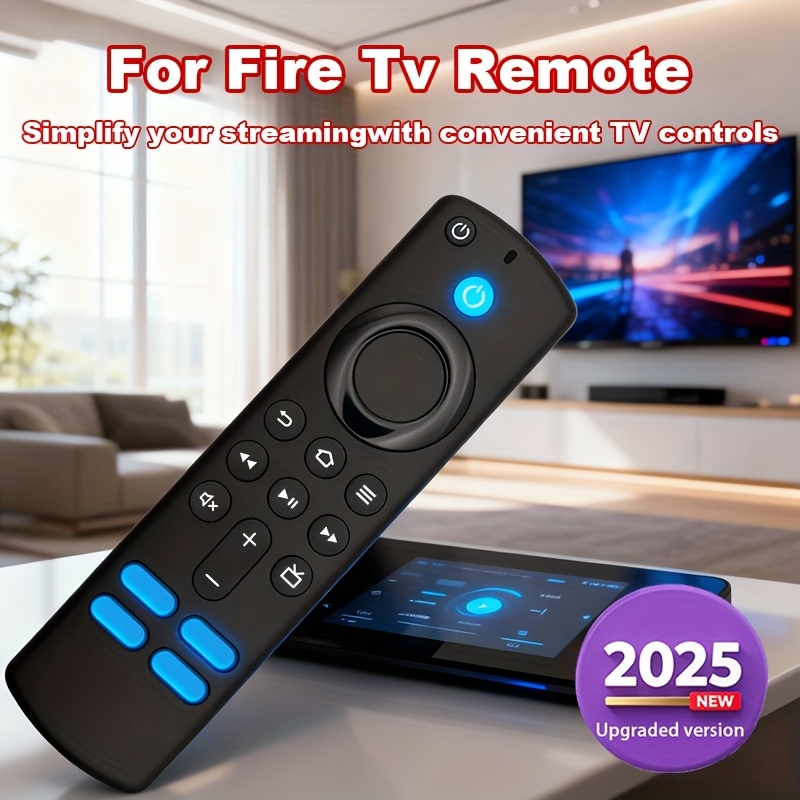 TEMU 2025 Alexa Voice Remote Max With Backlit Buttons & - Compatible With Fire Tv, Smart Tvs, Smart , Alexa Smart Speaker Control, Ergonomic Infrared