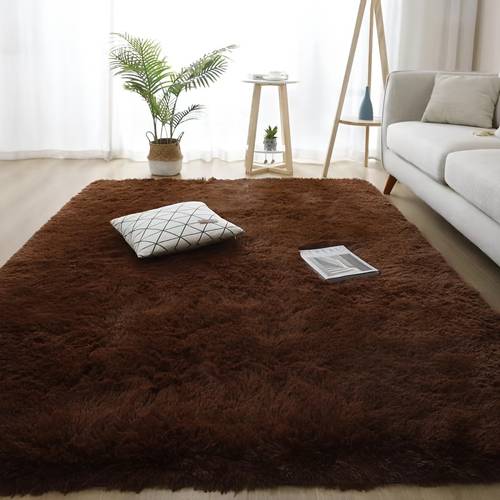item picture 1pc of tie dye light gray ultra soft thick fluffy rug for living room tie dye soft plush area rug for bedroom fluffy carpet for room home decor