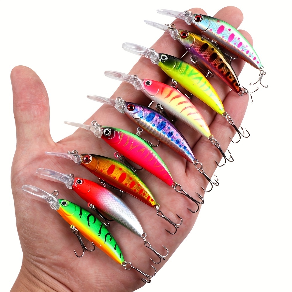 juego de 9 señuelos hipo minnow hundibles 7 cm / 2,75 pulgadas 6 g / 0,21 oz cebos artificiales plásticos para   y   jerkbaits crankbaits pesca Detalles del producto 6