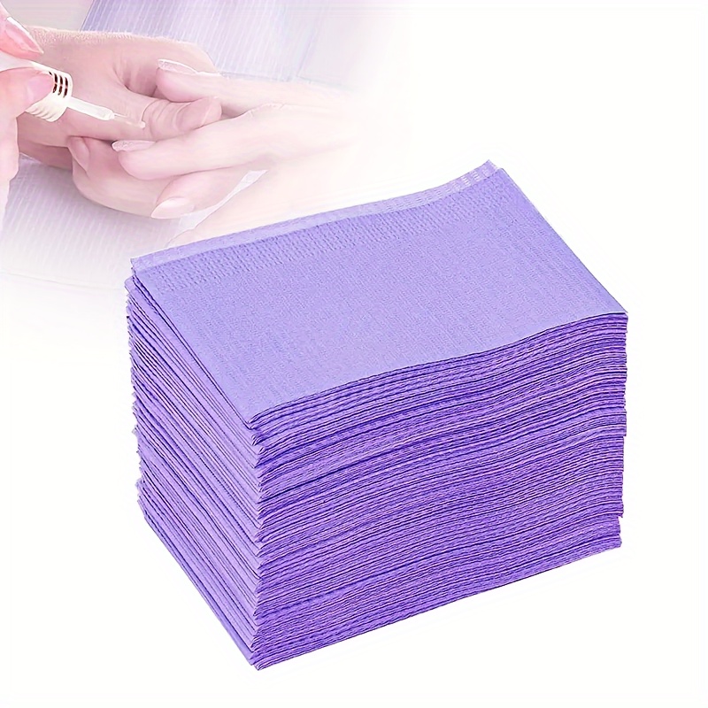 

25pcs Disposable Nail Desk Mat For Manicure Care, Gel Polishing, Professional Nail Art Tablecloth Tools & Accessories - Paraben Free