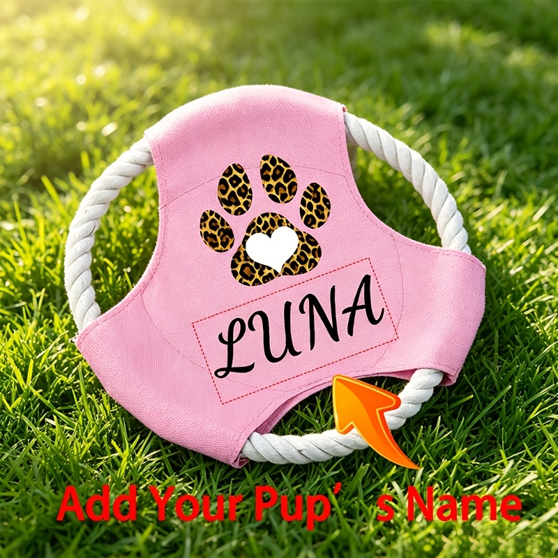 TEMU 1 disque volant personnalisable pour animaux de compagnie - Disque à la mastication spécifique pour chien - Sûr pour les dents et , convient aux